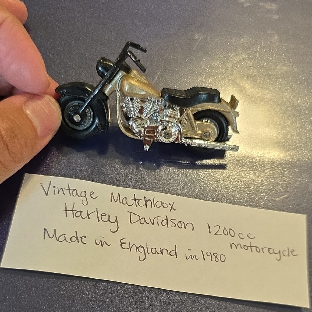 Vintage Collectable! MATCHBOX Harley Davidson 1200cc Motorcycle Model